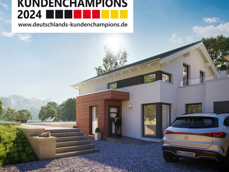 Bien-Zenker ist Deutschlands Kundenchampion 2024 / Als einziger Fertighausanbieter erhält Bien-Zenker in diesem Jahr vom F.A.Z.-Institut diese Auszeichnung - Foto: presseportal.de