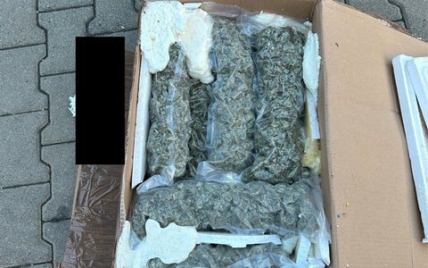 HZA-UL: Mit Röntgen und Hund/Zoll findet 1,6 Kilogramm Marihuana in Postsendung - Foto: presseportal.de