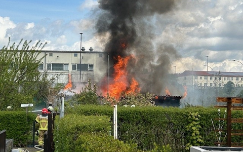 POL-PPWP: Brand einer Gartenlaube - Foto: presseportal.de