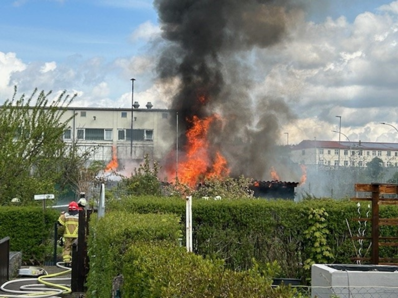 POL-PPWP: Brand einer Gartenlaube - Foto: presseportal.de