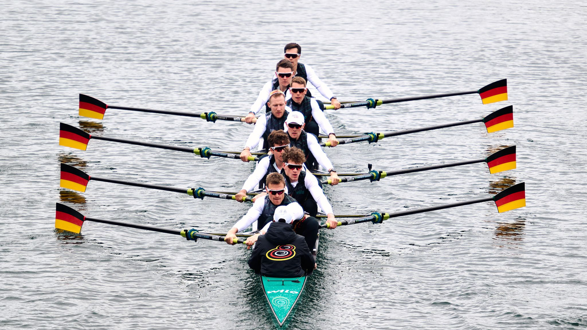 Der DRV-Achter gewann bei der EM in Szeged Silber. - Foto: Bernd Thissen/dpa/Archivbild