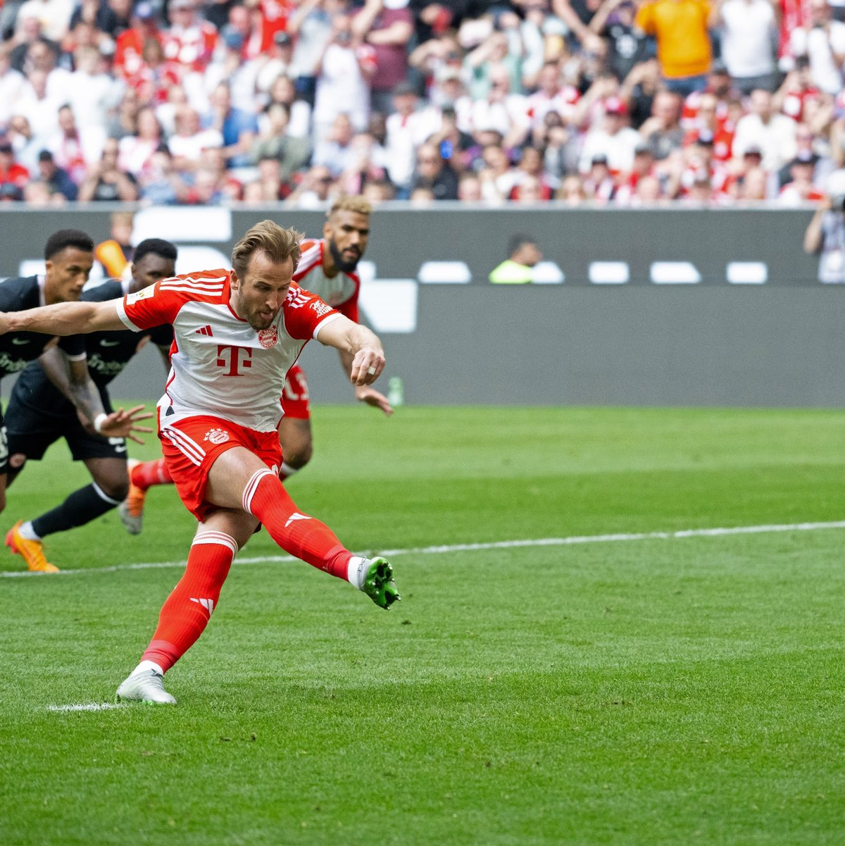 Bayerns Matchwinner gegen Frankfurt: Harry Kane. - Foto: Niklas Treppner/dpa