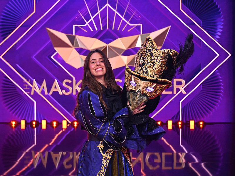 Als «Mysterium» verkleidet sang Vanessa Mai «Texas Hold 'Em» der US-Sängerin Beyoncé. - Foto: Julia Feldhagen/ProSieben/dpa