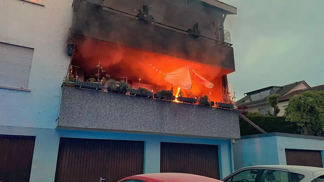 FW Konstanz: Balkonbrand - Bild: presseportal.de