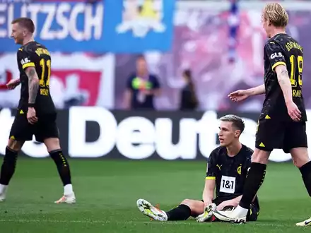 In Leipzig machte das Team von Borussia Dortmund keine gute Figur. - Foto: Jan Woitas/dpa