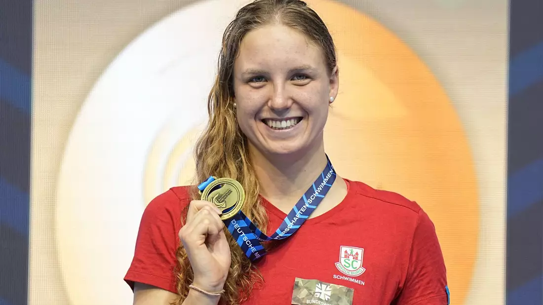 Isabel Gose räumte bei den Deutschen Meisterschaften vier Goldmedaillen ab. - Bild: Michael Kappeler/dpa