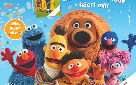 50 Jahre medizini / Ernie & Bert und das Krümelmonster gratulieren! - Foto: presseportal.de