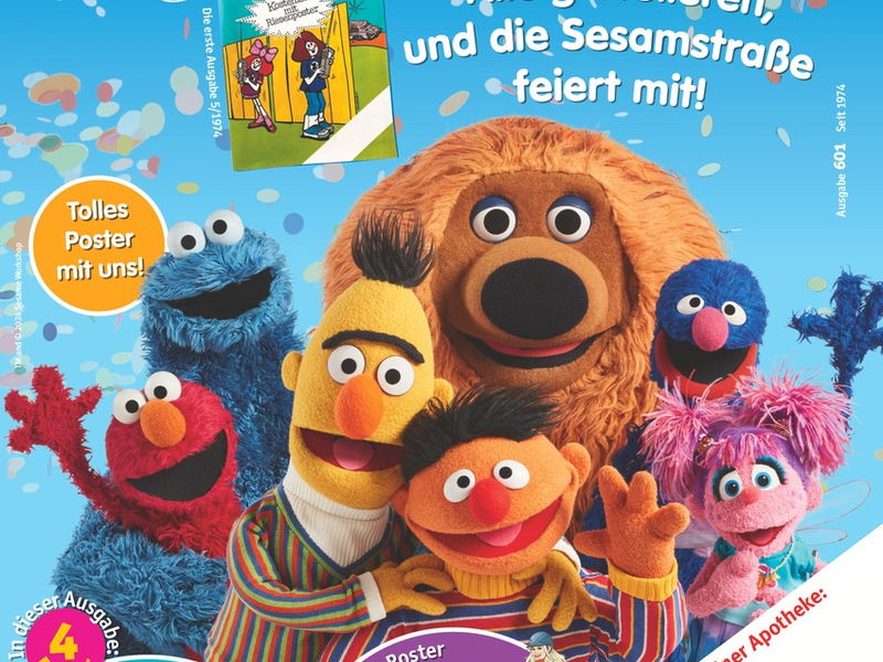 50 Jahre medizini / Ernie & Bert und das Krümelmonster gratulieren! - Foto: presseportal.de