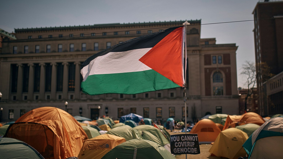 Mittlerweile protestieren Studierende und Hochschulpersonal an Universitäten in mehr als zwei Dutzend US-Bundesstaaten gegen den Gaza-Krieg. - Foto: Andres Kudacki/AP/dpa