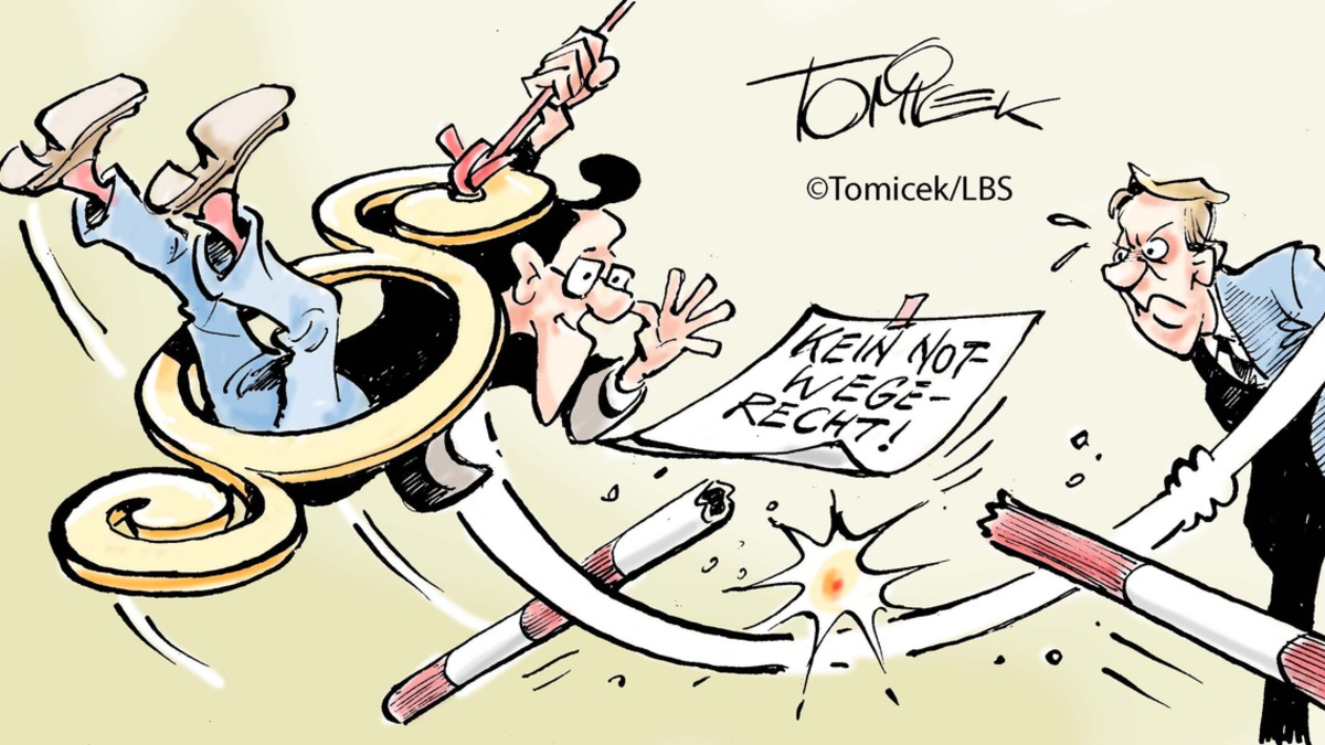 Blockierter Weg / Nachbar musste ihn zähneknirschend frei machen - Foto: presseportal.de