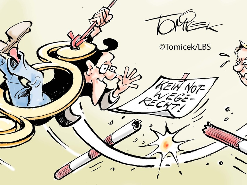 Blockierter Weg / Nachbar musste ihn zähneknirschend frei machen - Foto: presseportal.de