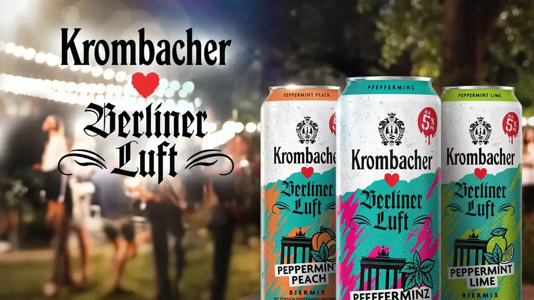 Jetzt mal tief Luft holen! / Krombacher Brauerei launcht drei außergewöhnliche Biermix-Getränke mit Partylikör Berliner Luft - Bild: presseportal.de