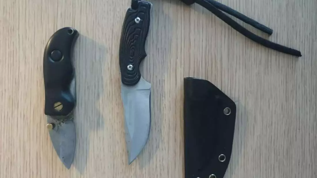 BPOL NRW: 46-Jähriger flüchtet - Bundespolizisten stellen Messer und bunten Strauß Drogen sicher - Bild: presseportal.de