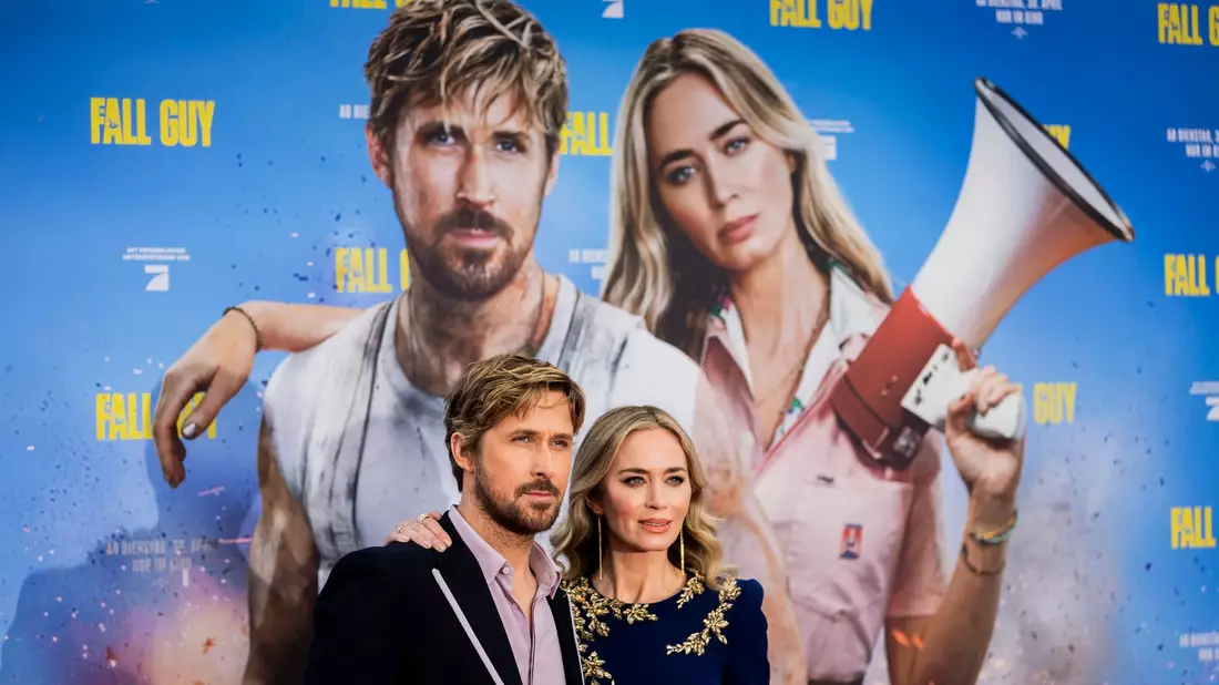 Ryan Gosling und Emily Blunt stellen «The Fall Guy» in Berlin vor. - Bild: Christoph Soeder/dpa