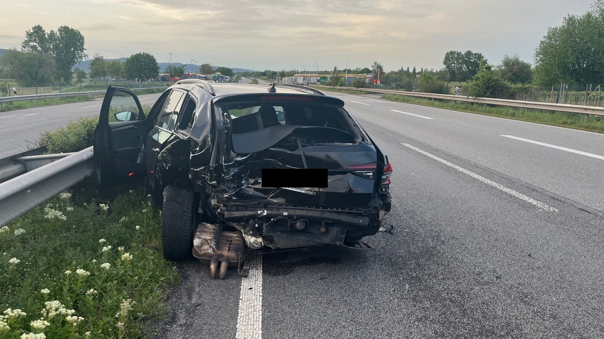 POL-PDLD: A65 Edenkoben - Unfall durch Nichtbeachten des nachfolgenden Verkehrs - Foto: presseportal.de
