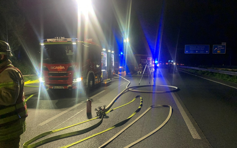 FW-GLA: Verkehrsunfall auf der BAB 2 - Foto: presseportal.de