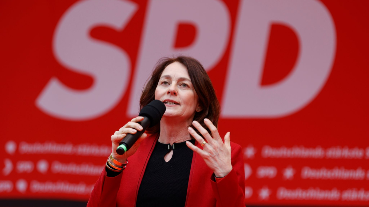 Die Spitzenkandidatin der SPD für die Europawahl: Katarina Barley. - Foto: Georg Wendt/dpa