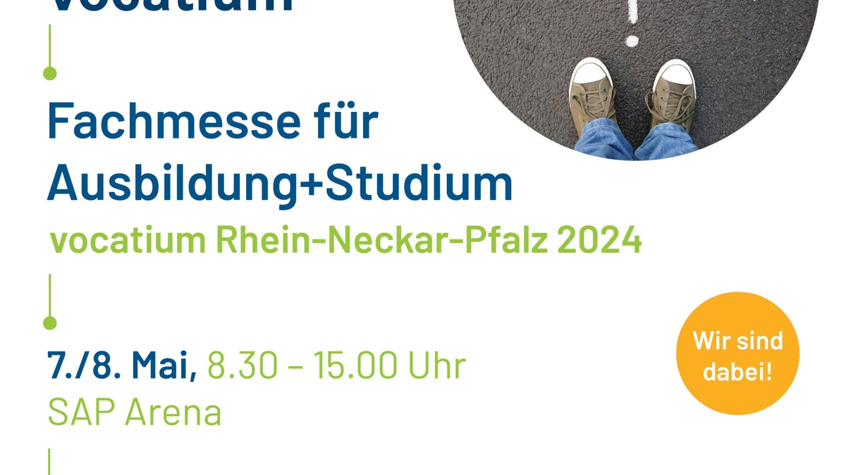 POL-PPRP: Berufsmesse vocatium Rhein-Neckar-Pfalz am 07.05.2024 und 08.05.2024 in der SAP-Arena - wir sind dabei! - Foto: presseportal.de