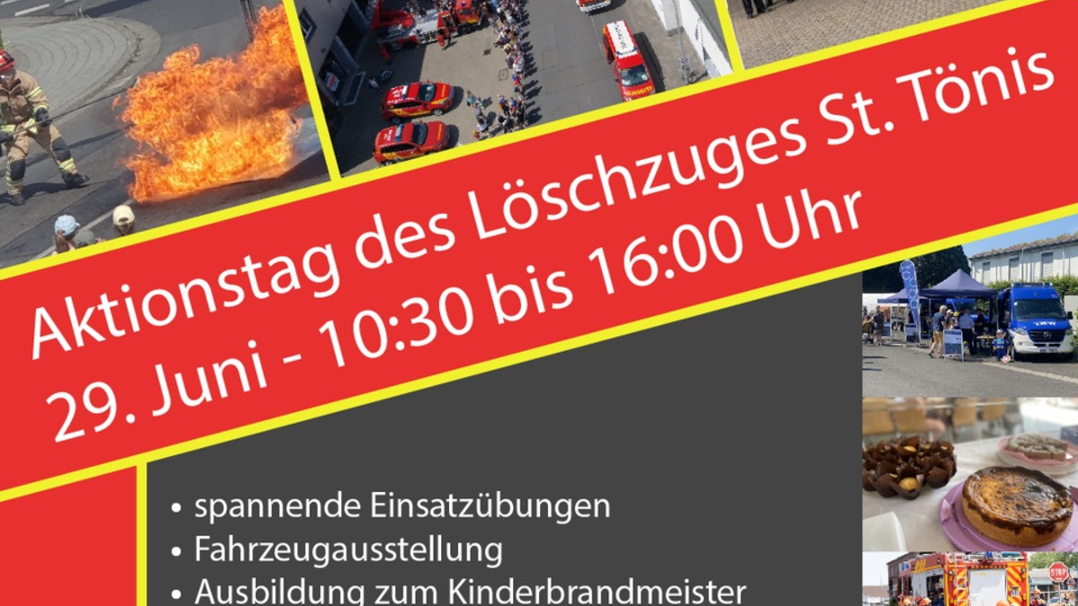 FW Tönisvorst: Aktionstag der Feuerwehr Tönisvorst - Löschzug St. Tönis - Foto: presseportal.de