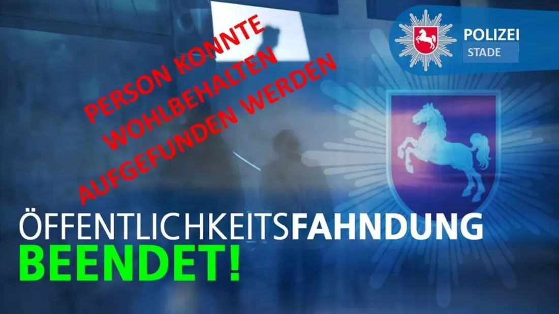 POL-STD: 14-jähriges Mädchen aus Himmelpforten vermisst - Vermisste wohlbehalten aufgefunden - Bild: presseportal.de