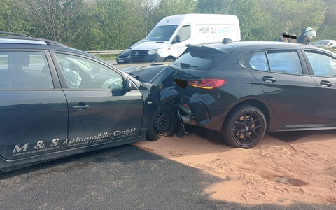 FW-EN: Verkehrsunfall auf der BAB 1 mit drei PKW - Foto: presseportal.de