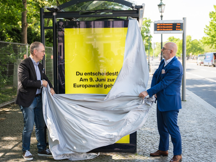 GO VOTE: Philip Morris Deutschland und Außenwerber Wall rufen gemeinsam zur Europawahl auf - Foto: presseportal.de
