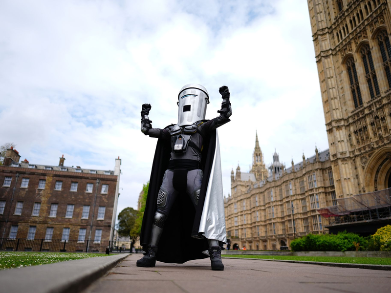 Quatschkandidaten wie Count Binface alias Komiker Jon Harvey haben in Großbritannien Tradition. - Foto: Aaron Chown/PA Wire/dpa