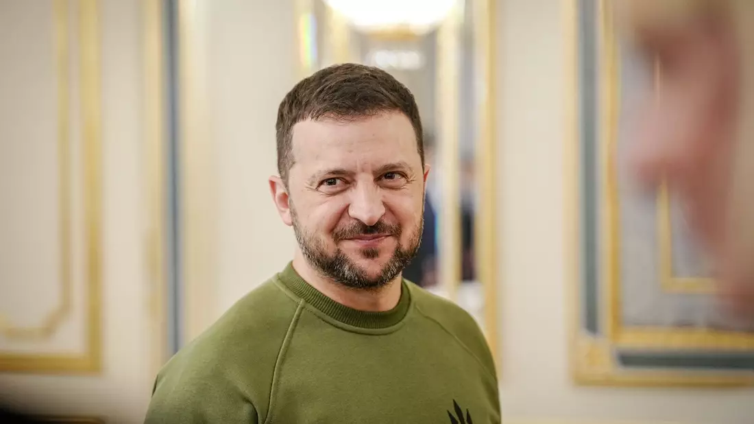 «Wir bereiten noch sieben neue Sicherheitsdokumente für unser Land vor - bilaterale Sicherheitsabkommen», sagt Wolodymyr Selenskyj. - Bild: Kay Nietfeld/dpa