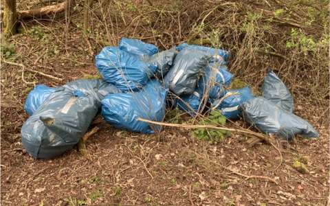 POL-KB: Frankenberg - Dämmwolle im Gebüsch entsorgt, die Polizei sucht nach Zeugen - Foto: presseportal.de