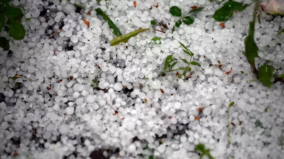 Am Nachmittag zogen erste schwere Gewitter mit kräftigem Regen - und teils auch mit Hagel - über das Land. - Bild: Federico Gambarini/dpa