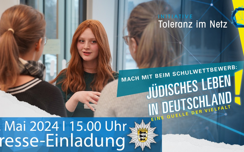 LKA-BW: Presse-Einladung - Prämierung Schulwettbewerb gegen Antisemitismus - Jüdisches Leben in Deutschland: Eine Quelle der Vielfalt - Foto: presseportal.de