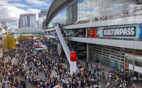 Die Frankfurter Buchmesse bleibt auf dem Messegelände der Mainmetropole. - Foto: Helmut Fricke/dpa