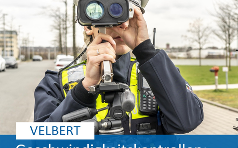 POL-ME: Unangekündigte Geschwindigkeitskontrollen: 177 waren zu schnell unterwegs - Velbert - 2405016 - Foto: presseportal.de