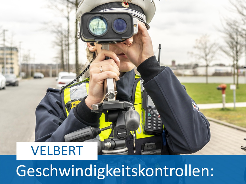 POL-ME: Unangekündigte Geschwindigkeitskontrollen: 177 waren zu schnell unterwegs - Velbert - 2405016 - Foto: presseportal.de