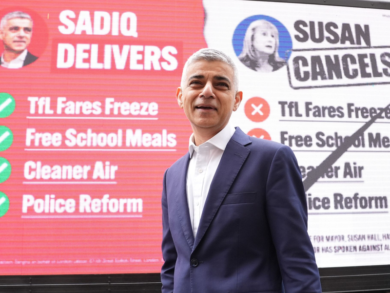 Sadiq Khan gilt als Favorit. - Foto: Stefan Rousseau/PA Wire/dpa