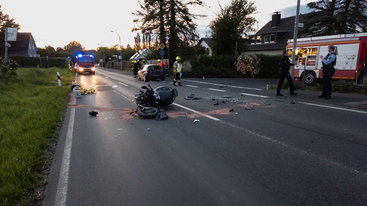 FW Wachtberg: Schwerer Verkehrsunfall in Wachtberg-Berkum - Foto: presseportal.de