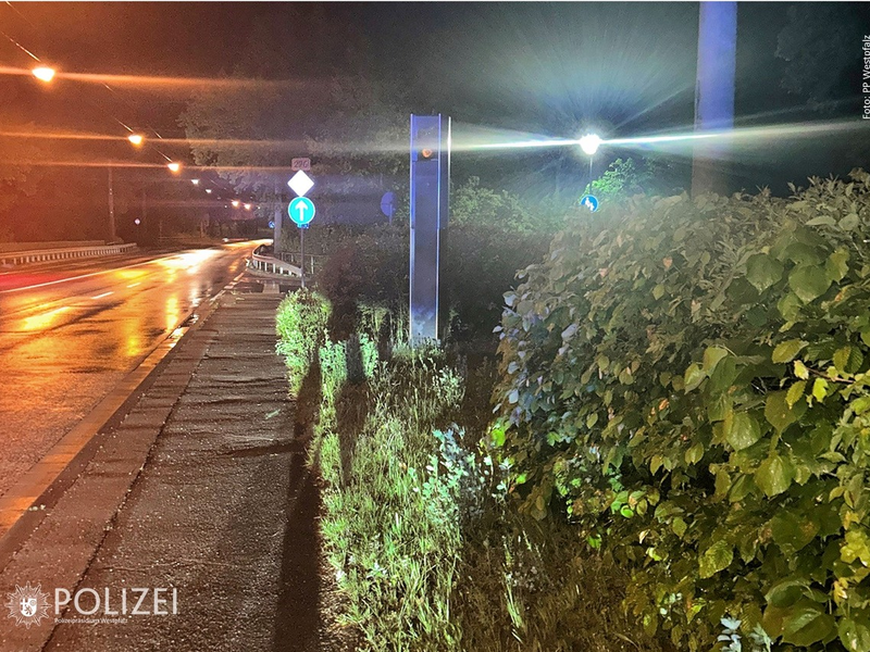 POL-PPWP: Blitzer in Brand gesetzt - Foto: presseportal.de