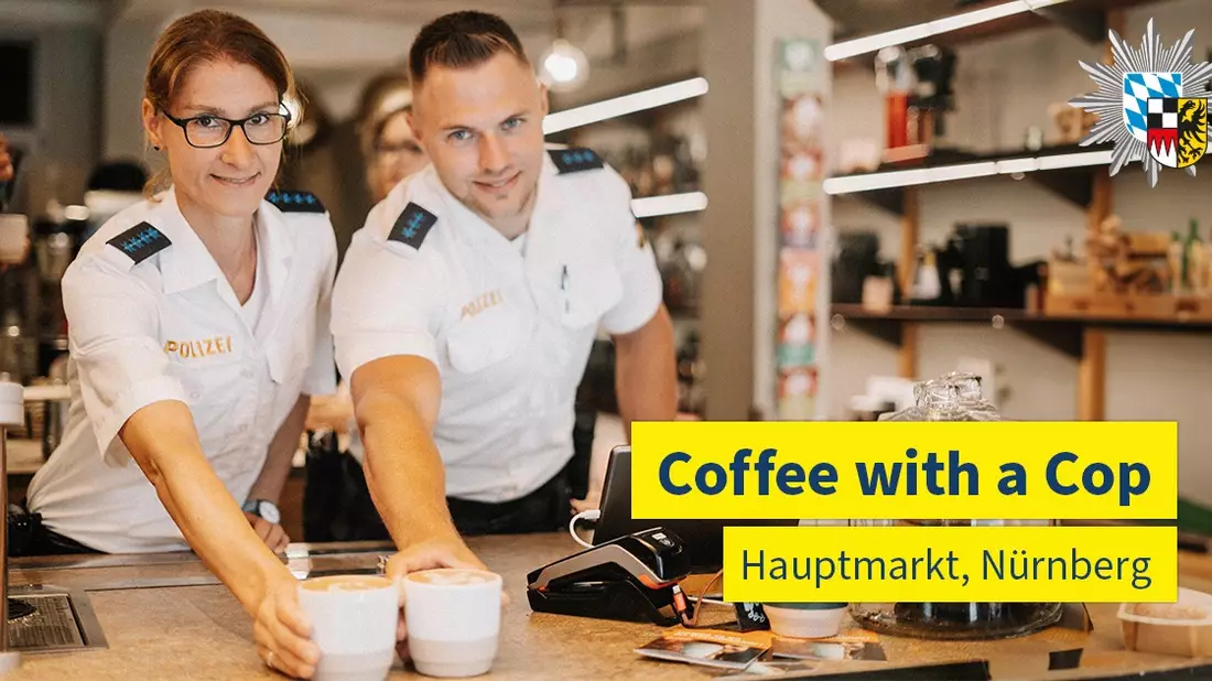 POL-MFR: (475) 'Coffee with a Cop' am Hauptmarkt - Bild: presseportal.de