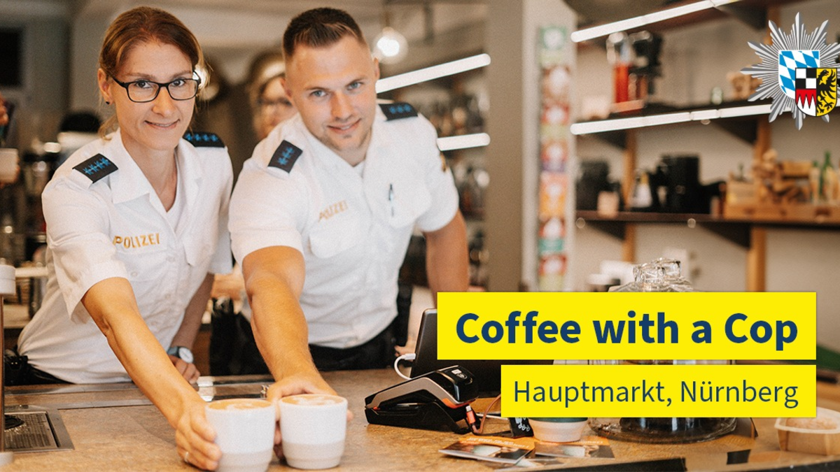 POL-MFR: (475) 'Coffee with a Cop' am Hauptmarkt - Foto: presseportal.de