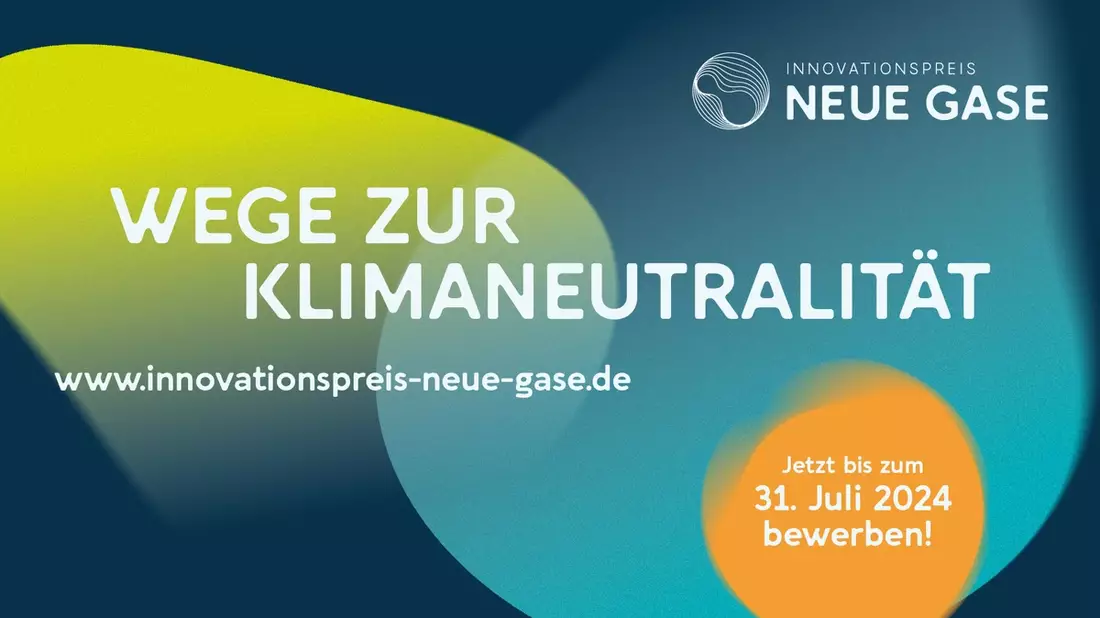 Wege zur Klimaneutralität: Bewerbungsphase für den Innovationspreis Neue Gase gestartet - Bild: presseportal.de