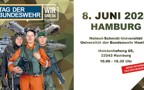 Save the Date: 8. Juni 2024: / Tag der Bundeswehr 2024 / an der Helmut-Schmidt-Universität / Universität der Bundeswehr Hamburg - Foto: presseportal.de