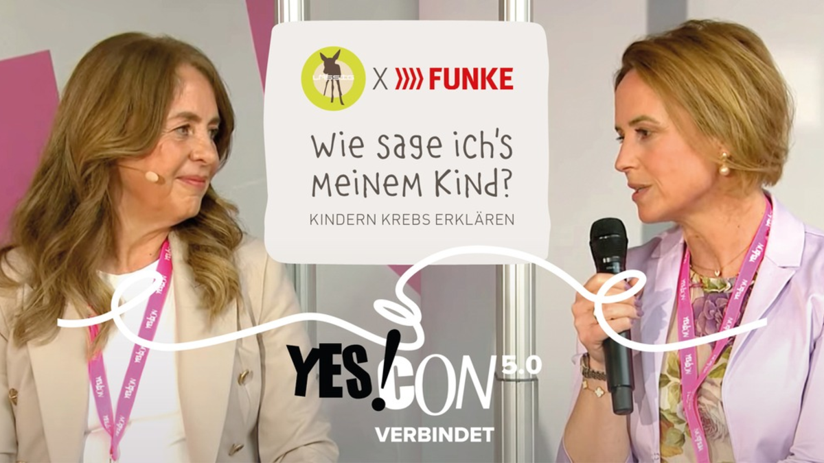 LÄSSIG x FUNKE auf der YES!CON 5.0/ Panel: Kindern Krebs erklären - Foto: presseportal.de