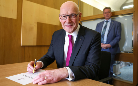 John Swinney ist der neue Regierungschef von Schottland. - Foto: Jeff J Mitchell/PA/AP/dpa