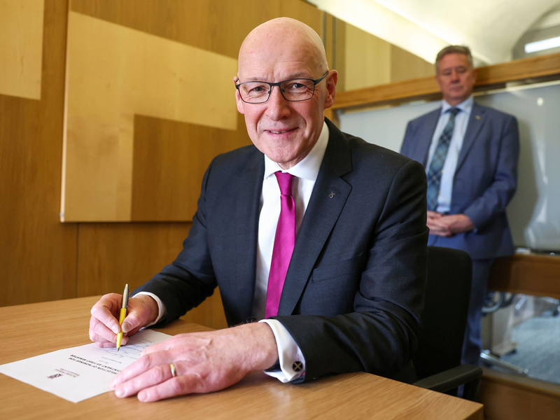 John Swinney ist der neue Regierungschef von Schottland. - Foto: Jeff J Mitchell/PA/AP/dpa