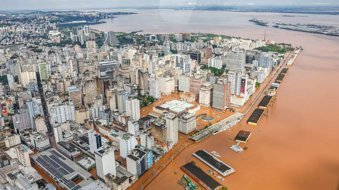 Der Süden von Brasilien ist von schweren Überschwemmungen betroffen. - Bild: Ricardo Stuckert/Palacio Planalto/dpa