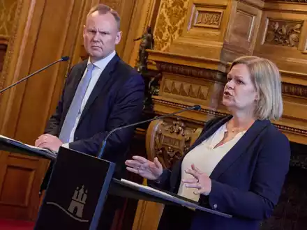Bundesinnenministerin Nancy Faeser (SPD) und die Innenministerkonferenz der Länder forderten bei einer Videokonferenz ein Ende von Gewalt und Hetze. - Foto: Georg Wendt/dpa