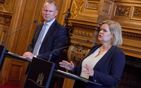 Bundesinnenministerin Nancy Faeser (SPD) und die Innenministerkonferenz der Länder forderten bei einer Videokonferenz ein Ende von Gewalt und Hetze. - Foto: Georg Wendt/dpa Bundesinnenministerin Nancy Faeser (SPD) und die Innenministerkonferenz der Länder forderten bei einer Videokonferenz ein Ende von Gewalt und Hetze. - Foto: Georg Wendt/dpa