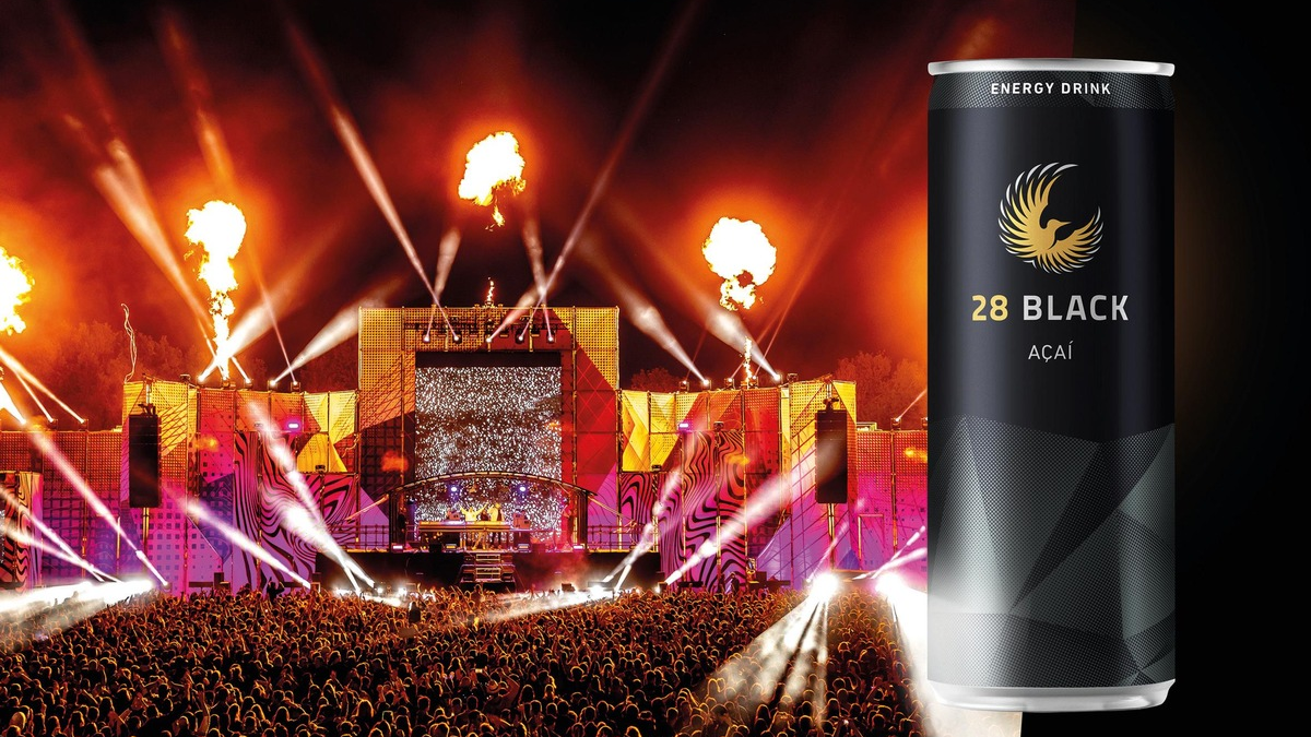 Festival-Power mit 28 BLACK / Die beliebte Energy-Drink-Marke 28 BLACK bringt deutschlandweit Energie und Geschmack auf die Festivals - Foto: presseportal.de