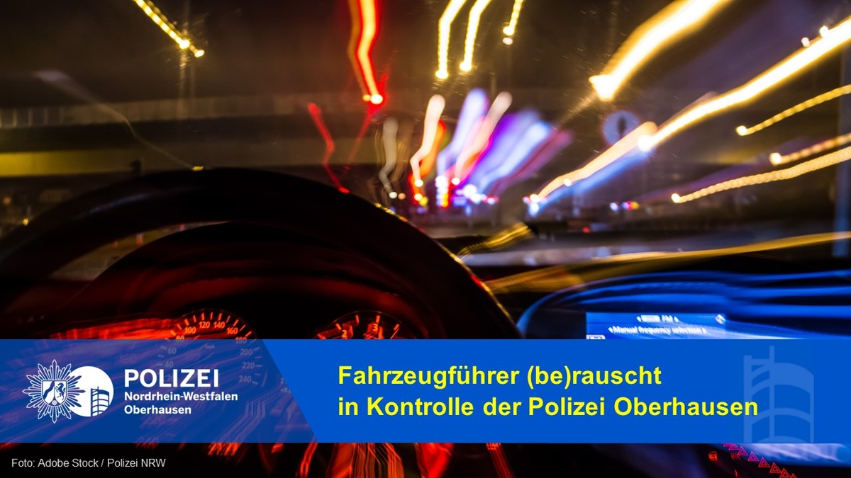 POL-OB: Fahrzeugführer (be)rauscht in Kontrolle der Polizei Oberhausen - Foto: presseportal.de