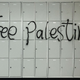 Der Schriftzug «Free Palestine» wurde während der Besetzung des Audimax der Universität Leipzig an eine Wand gesprüht (Symbolbild). - Foto: Jan Woitas/dpa